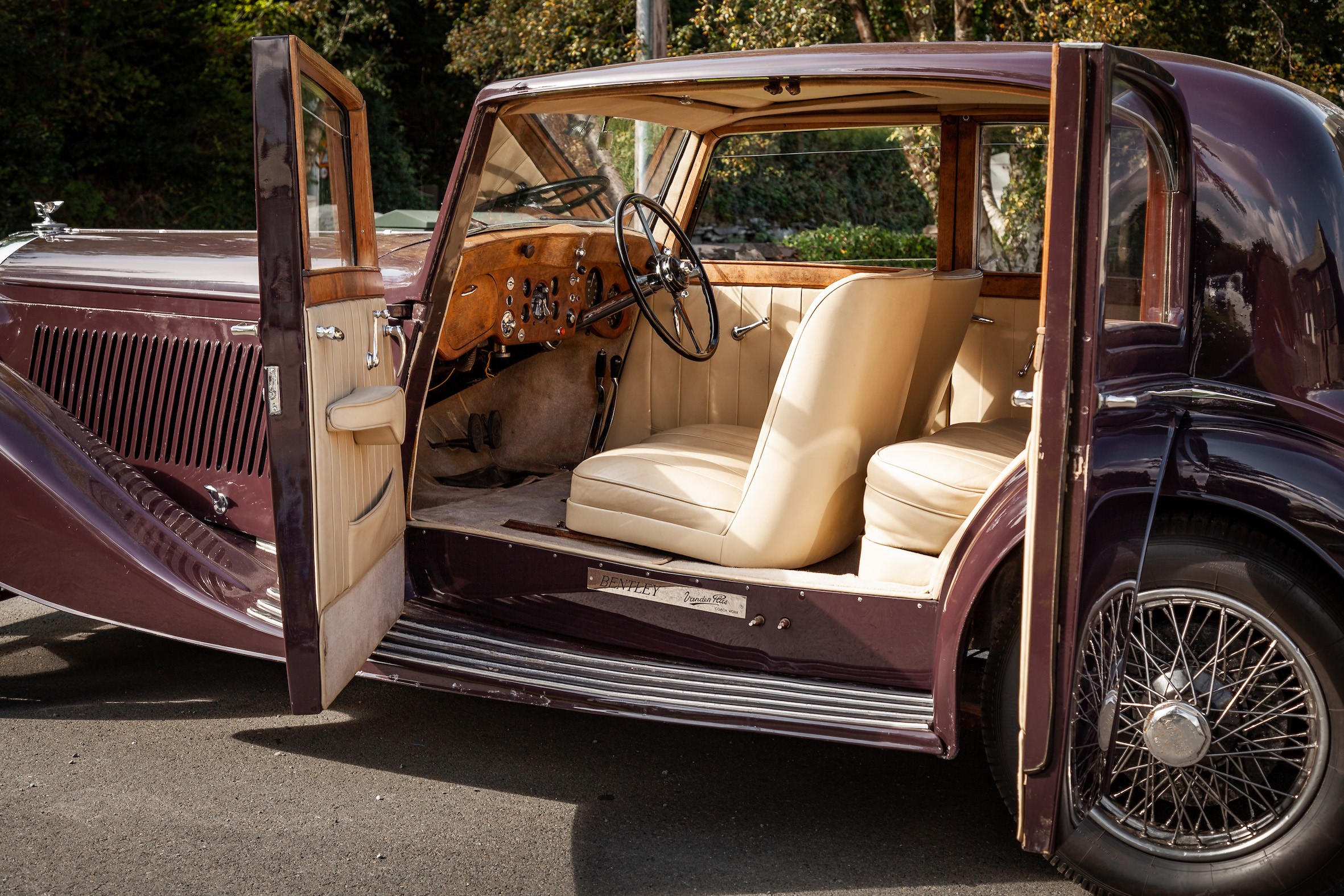 1937 Bentley for sale H&H Classics Buxton pavilion gardens 6th October